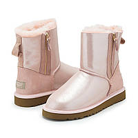 Женские угги на змейке UGG Australia Double Zip Classic (Pink) 36,40 размеры в наличии!!!