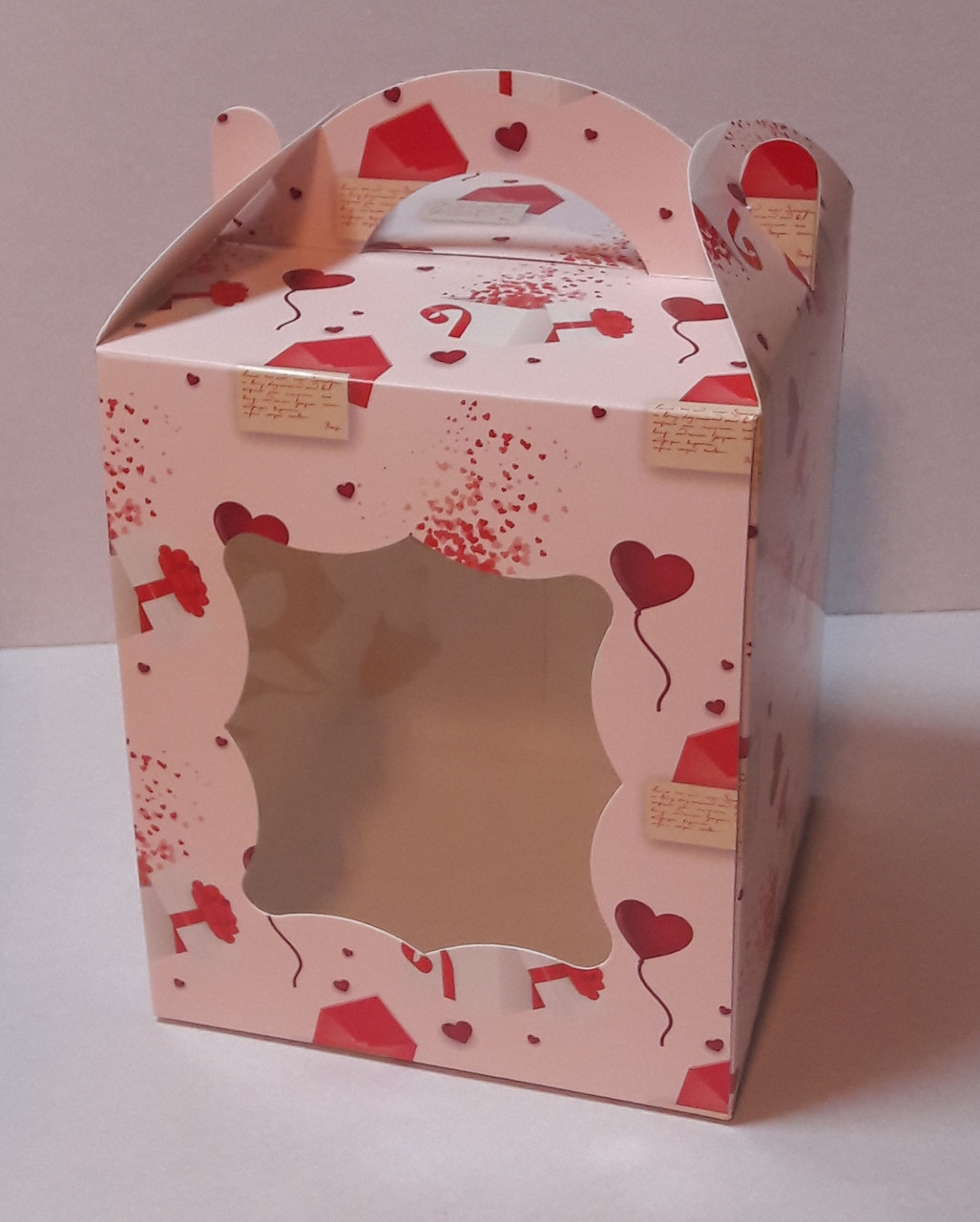 Коробка для торта та пряників 17х17х21 см (LOVE), фото 1
