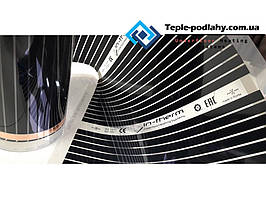 Плівкова тепла підлога In-Therm Т-305 (220W) під ламінат, паркет 0,5 м х 0,25 м відрізна