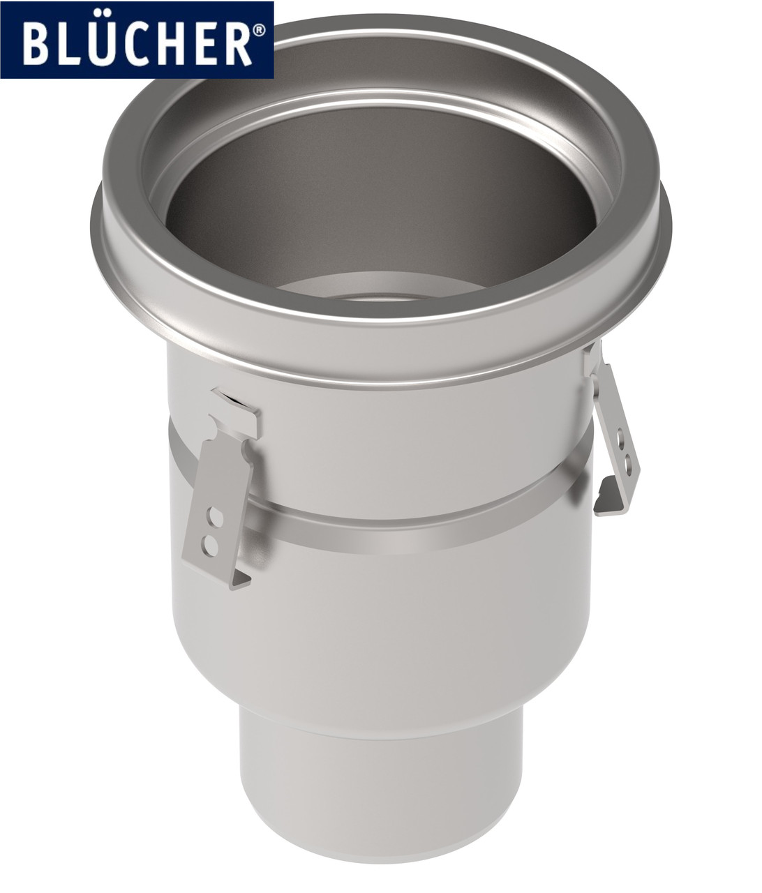 Промисловий трап Blucher 760.502.110, нержавіюча сталь, вертикальний вихід DN110, фото 1