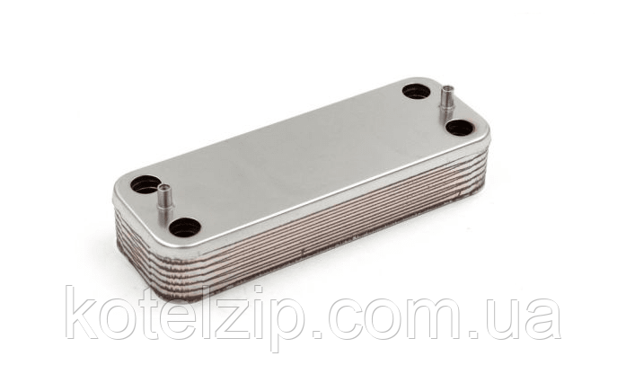 Теплообмінник ГВП 14 пластин Chaffoteaux Nectra, Ганна 61011164, Zilmet 17B2071410
