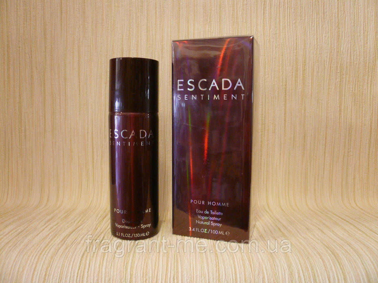 Escada-Sentiment Pour Homme (2002) — Дезодорант-спрей 150 мл-Вінтаж, перший випуск, формула аромату 2002 року