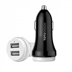 Автомобільна зарядка TOTU Bullet series 2.4 A 2USB 