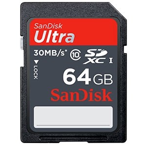 SDXC class10 UHS-I SanDisk 64Gb Ultra-Speed