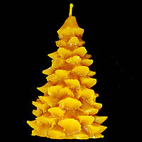 Новогодняя восковая свеча "Маленькая ёлочка" из натурального пчелиного воска