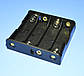 Тримач батарейок AA на 4шт, 1 ряд, контакти під пайку GNI0051, фото 3