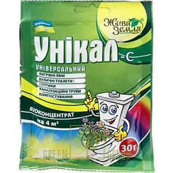 Унікал-з біоконцентрат для вигрібних ям, септиків, туалетів, каналізаційних труб на 3 куб. метра