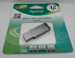 Флешка USB 3.1 Gen 1, 32Gb, Apacer AH360