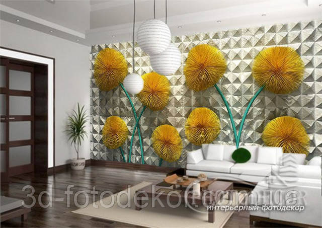 Фотошпалери "3D кульбабки" - Будь-який розмір! Читаємо опис!
