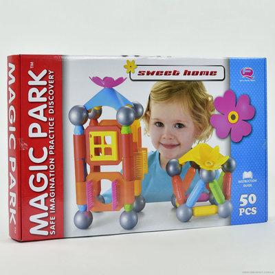 QF8117E Конструктор магнітний 50 деталей, фото 1