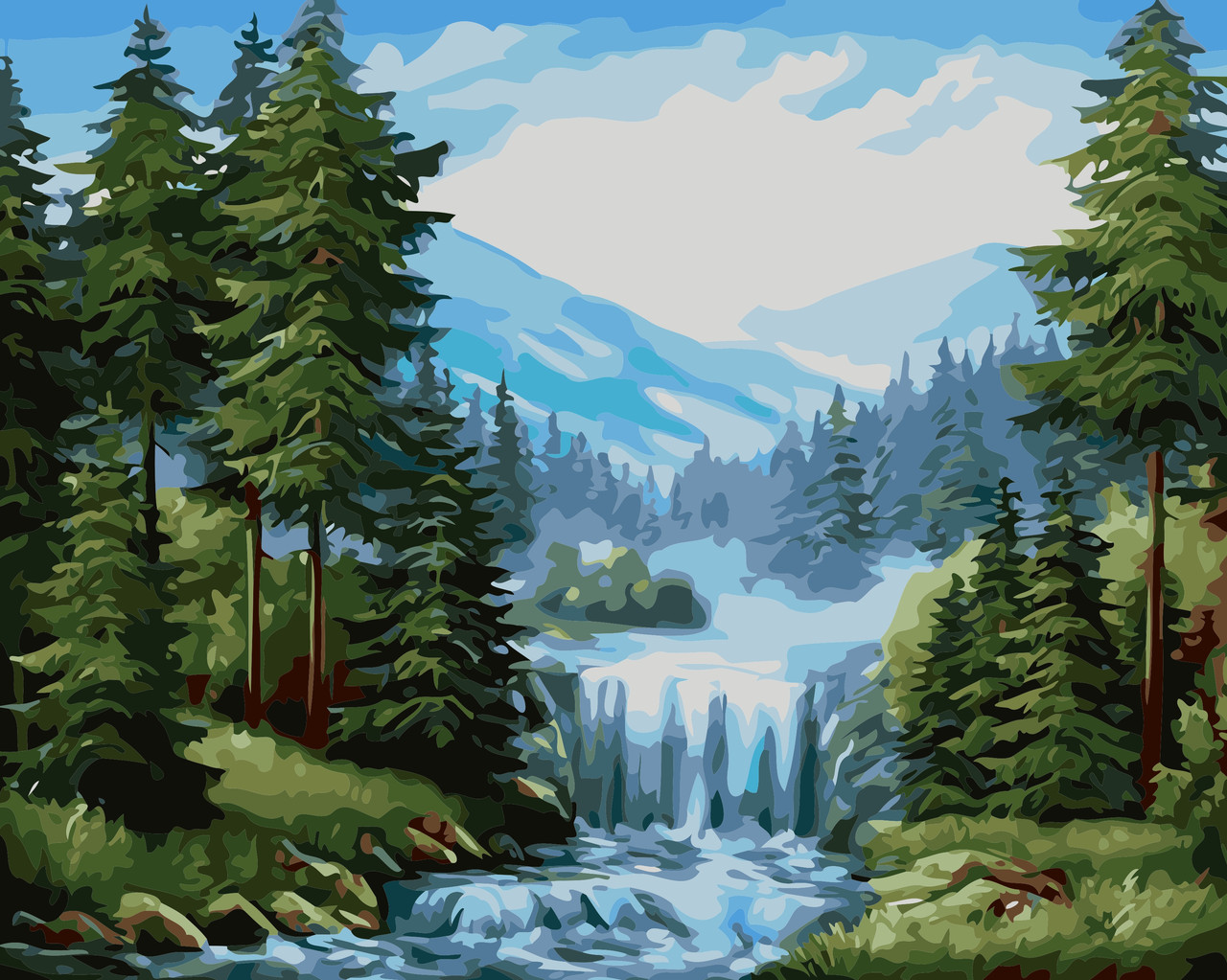 Художній творчий набір, картина за номерами Дика природа, 50x40 см, «Art Story» (AS0388)