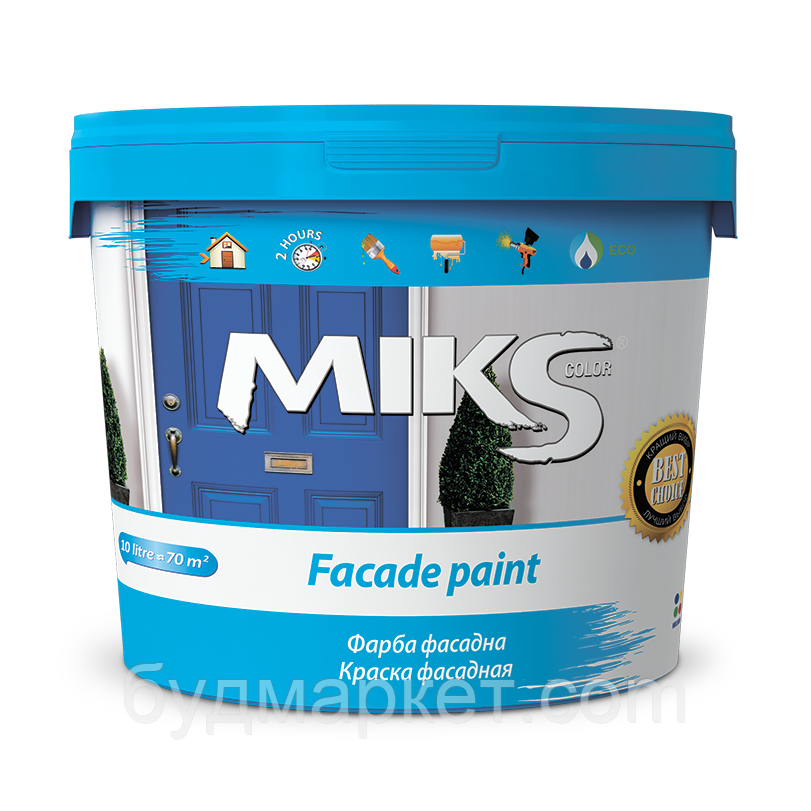Фарба фасадна для зовнішніх робіт МІКС 7 кг