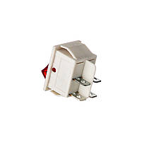 Двополюсна світна кнопка червона, фото 2