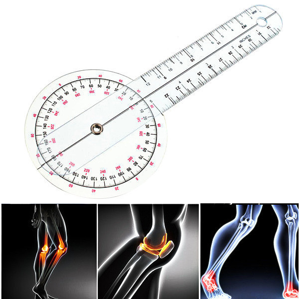 Гоніометр лінійка для вимірювання рухливості суглобів 320 мм 360°