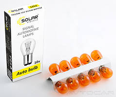 Автолампи Solar PY21W 12V 21W BA15s Amber (10шт.)