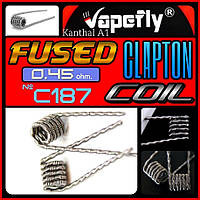 C187 Vapefly Fused Clapton Coil 0.45 ohm. Kanthal A1. Оригинал.