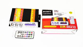 Підсилювач VA-502R — USB, SD-карта, MP3 2х канальний