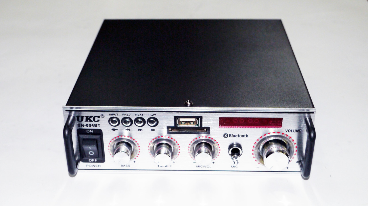 Підсилювач звуку UKC SN-004BT FM USB Блютуз + Караоке