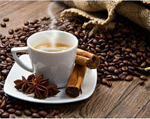 Алмазна мозаїка викладка стразами Ароматна кава (повна викладка) 30*30 см