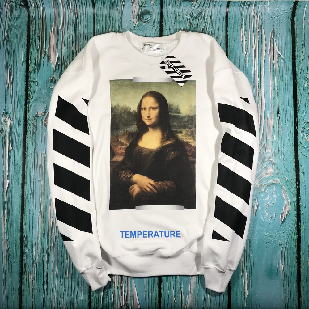 Світшот OFF WHITE Mona Lisa • Все размери • Оригинальний принт • Топ бірки XS