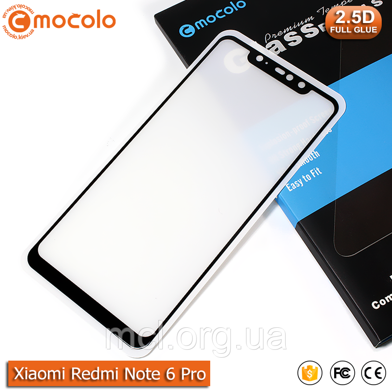 Захисне скло Mocolo Xiaomi Redmi Note 6 Pro (Black) - Full Glue