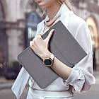 Чохол для Macbook ноутбуків Bestjing у формі конверта сірий, фото 7