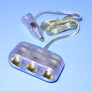 Розгалужувач прикурювача х3 з проводом-1м max10A ZLA0417