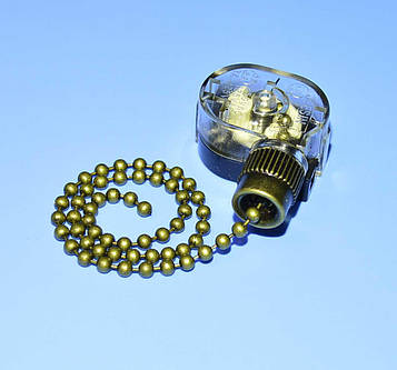 Вимикач-ланцюжок 3A 250V, колір антична латунь PRK0085