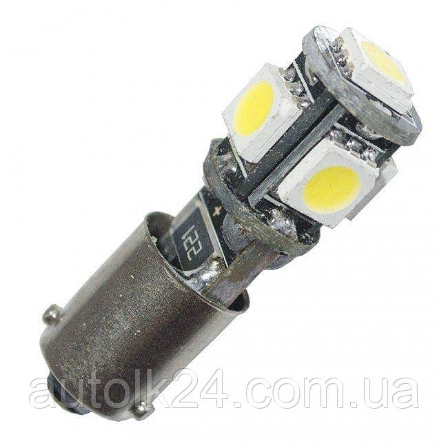 Led-лампи BAX9S білий колір 5Leds 5050SMD, 12V