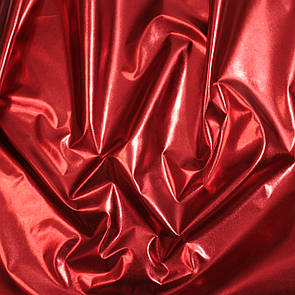 Плащівка лаке Металік (Фольга) Червоний