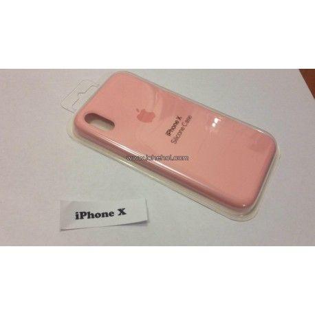 Чохол для Apple iPhone X силіконовий Рожевий
