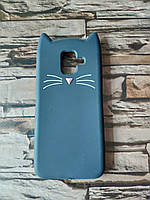 Гумовий чохол 3D для samsung A6 2018 Чорний