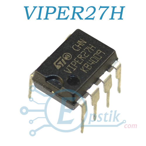 VIPER27H, високовольтний перетворювач, DIP7