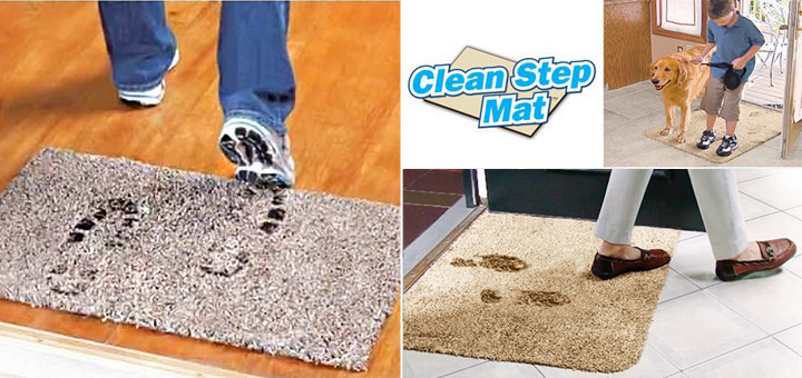 Придверний килимок Clean Step Mat, килимок брудозахисний - фото 3 - id-p569296825