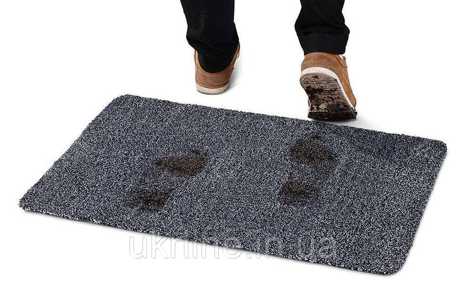 Придверный коврик супервпитывающий Clean Step Mat, коврик грязезащитный - фото 2 - id-p734423946