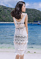 Ажурное пляжное платье - туника