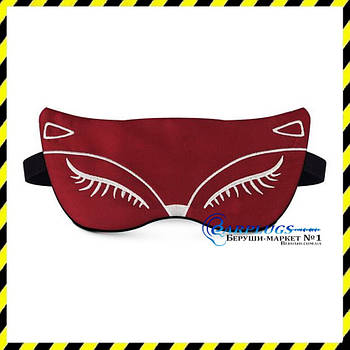 ОЧЕНКА! Маска для сну із шовку Silenta Cat Bordo (Предоплата)