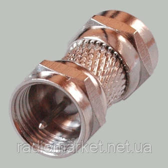 Перехідник штекер F — штекер F, цинк 10 штук, фото 1