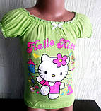 Футболка для дівчинки Хелло Кітті 104,,128, фото 4