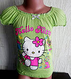 Футболка для дівчинки Хелло Кітті 104,,128, фото 3