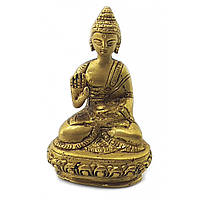 Статуэтка Будда Шакьямуни (мудра абхая) бронза 8х5,5х3,5см 0,2кг (25844C)