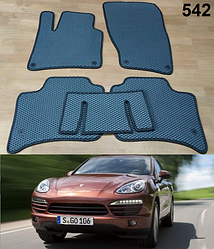 Килимки ЕВА в салон Porsche Cayenne 2 '10-17