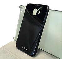 Чехол для Samsung j4 2018, j400 накладка бампер противоударный glass Case