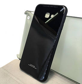 Чохол для Samsung j4 Plus 2018, j415 накладка на бампер протиударний glass Case