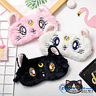 Дизайнерська маска для сну Silenta Moon Cat, рожева., фото 4
