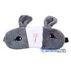 Маска для сну Silenta Кролик із гелевою вкладкою. Grey, фото 2