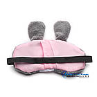 Маска для сну Silenta Кролик із гелевою вкладкою. Grey, фото 5