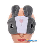 Маска для сну Silenta Кролик із гелевою вкладкою. Grey, фото 3