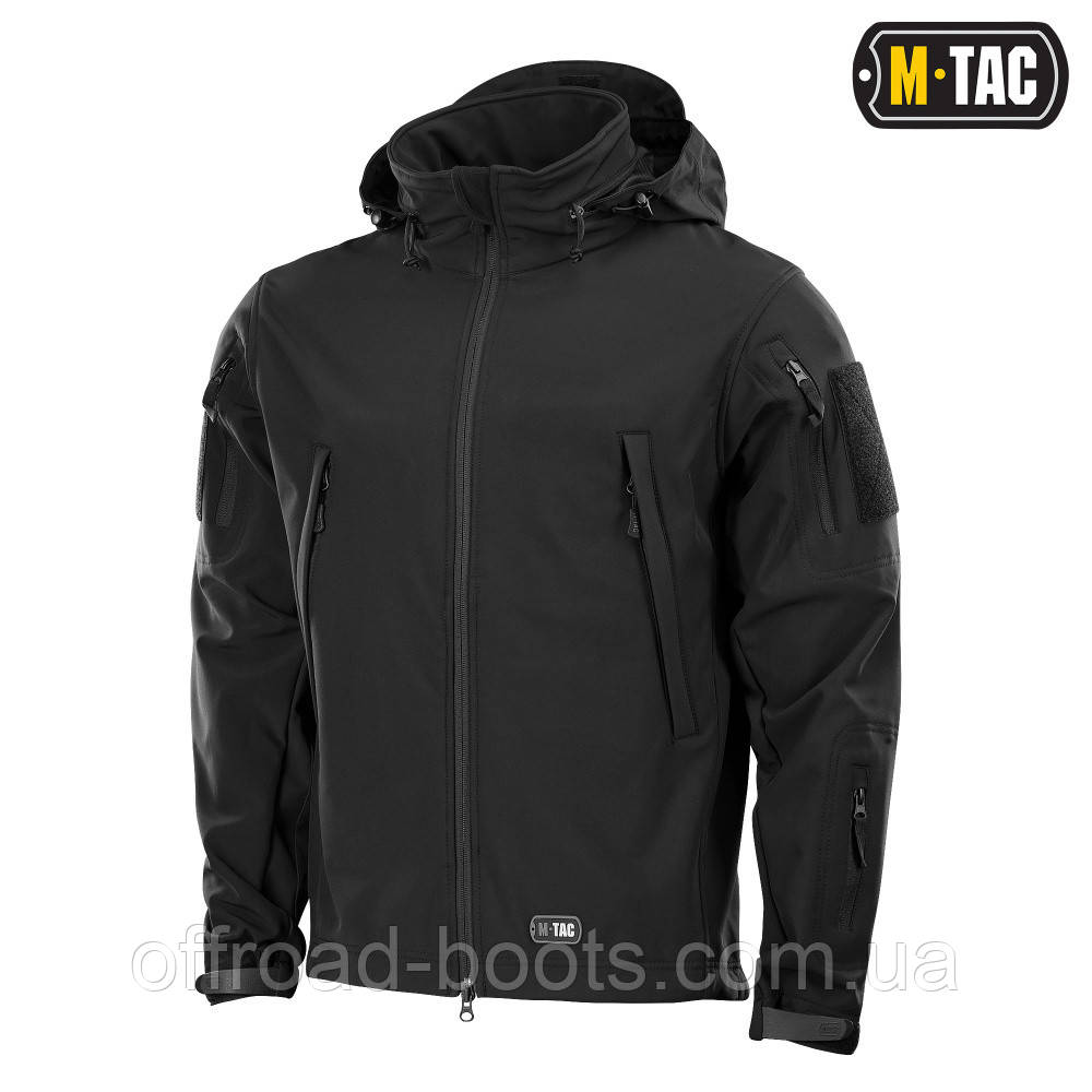 Непромокаєма куртка Soft Shell M-Tac Flex black