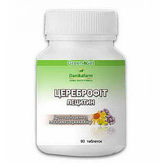 Лецитин-цереброфіт у разі порушення мозкового кровообігу (Danikafarm) 90 таб.